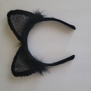Madigras Masquerade Mask Cat Ear Headband Party Costume Halloween